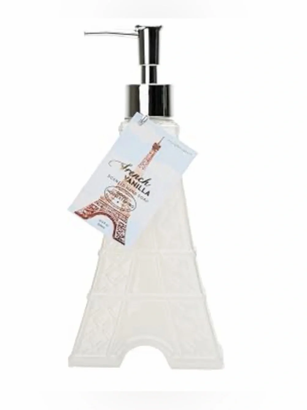 French Vanilla Paris Tower Hand Soap Dispenser with Chrome Pump